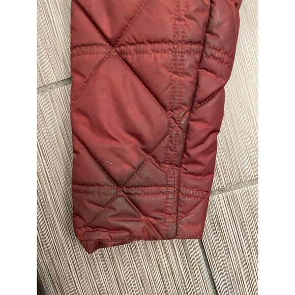 Patagonia Low Sky Parka Quilted Diamond Pattern Coat Size XS Wax Red/Burgundy - Picture 6 of 6